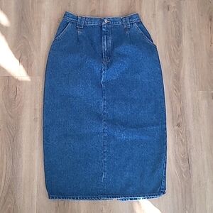 Long Denim Skirt - Vintage
